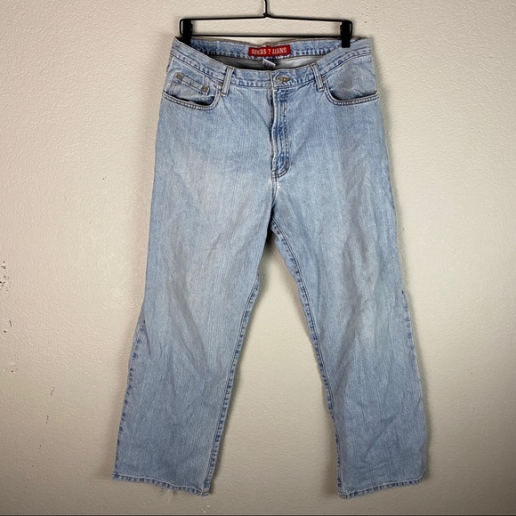 Guess Jeans Distressed Pants Size 34X30 Vintage - Picture 1 of 10